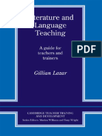 Download Gillian Lazar Literature and Language Teaching a Guide for Teachers and Trainers 1993 1 by Matei Daniel SN209402426 doc pdf