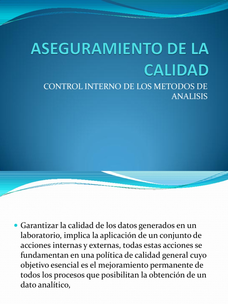 Aseguramiento de La Calidad | PDF