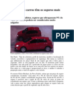 Saiba Quais Carros Tem Os Seguros Mais Caros