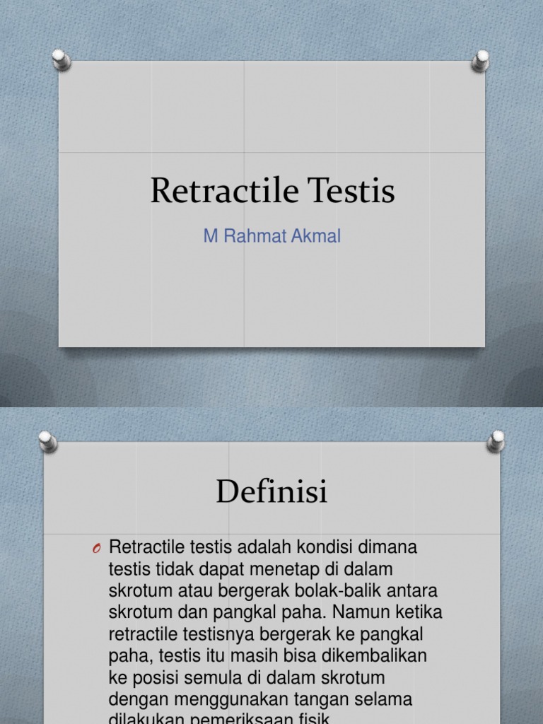 Retractile Testis | PDF