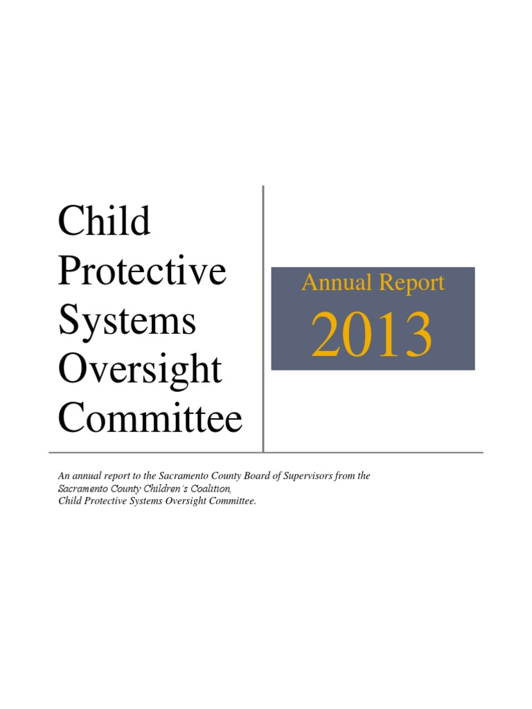 Child Protective Services Report Quality Assurance Committee