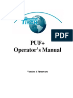 Operator's Manual - PUF Plus V6 Usb