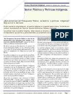 Presupuesto Del Sector Público y Políticas Indígenas. Chile 1994 - 2008 PDF
