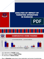 Analysis of impact of targeted operation in Karachi