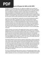 Download Statement of Purpose for Joining a MPA Program by bakedcentipede SN209450527 doc pdf