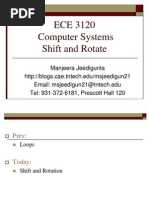 ECE 3120 Computer Systems Shift and Rotate