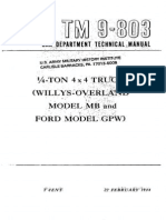 TM 9-803!1!4-Ton 4x4 Truck (Model MB and Ford Model GPW) 1944
