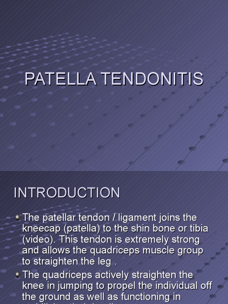 Understanding Patellar Tendonitis | PDF | Knee | Physical Therapy