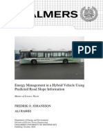 Energy Management in A Hybrid Vehicle Using Predicted Road Slope Information