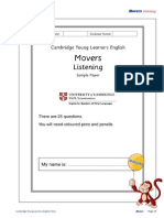 Movers Listening Sample Paper