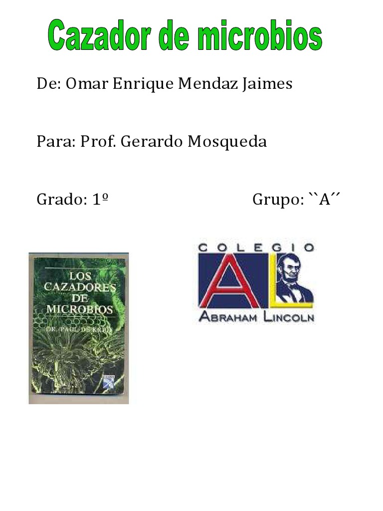 Cazador de Microbios PDF | PDF | Luis Pasteur | Microorganismo