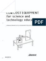 LOW COST EQUIPMENT For Sci Ence and Techno Logy Educati