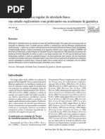 Psicologia dos esportes - Artigo motivação