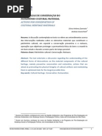 Estrategias de conservação do Patrimonio cultural material