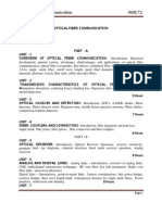 Ece Vii Optical Fiber Communication (06ec72) Notes