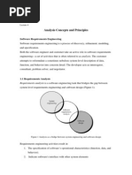 Analysis Concepts and Principles: Software Requirements Engineering