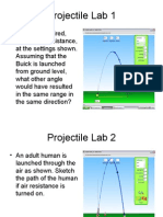PhET Projectile Lab Follow-Up