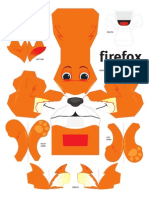 Paper Toy - Firefox