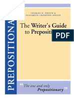 The Writer's Guide To Prepositions