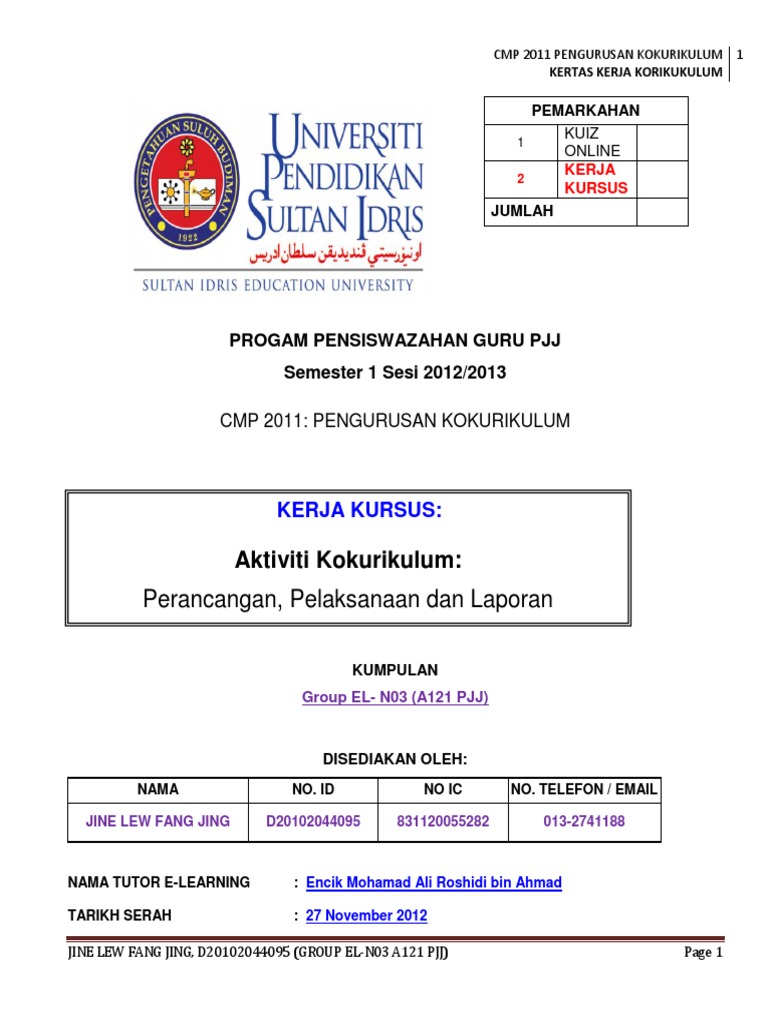 Kertas Kerja Hari Sukan Tahunan