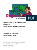 Lesson Plan #2: Collaboration: Grade: 2 Social Studies Strand: Geography