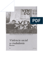 Violencia Social y Ciudadanía, Miguel Giusti