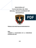 Escuela Técnico Superior PNP San Bartolo: "Dios Patria Ley" Policia Nacional Del Peru