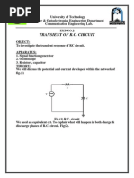 Transient of R.C. Circuit