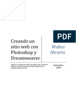 Aprende a crear un sitio web con Photoshop y Dreamweaver. Aprende a diseñar paginas web con Photoshop y Dreamweaver