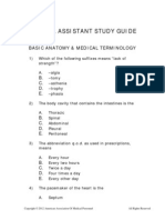 Medical Assistant Study Guide
