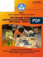 Juknis Bantuan APE PAUD 2013