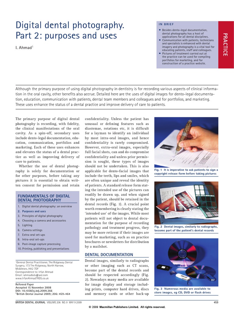 Digital Dental Photography Part 2 - Purposes & Uses | PDF | Dentistry ...