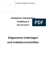 Arbeitsvorschriften 2013-14