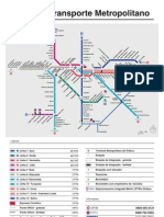 Mapa do transporte metropolitano de São Paulo