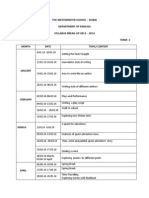 Yr 6 Syllabus Breakup 2 2013 - 14