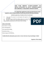 Application Form for Merit Scholarship to Sc(2)