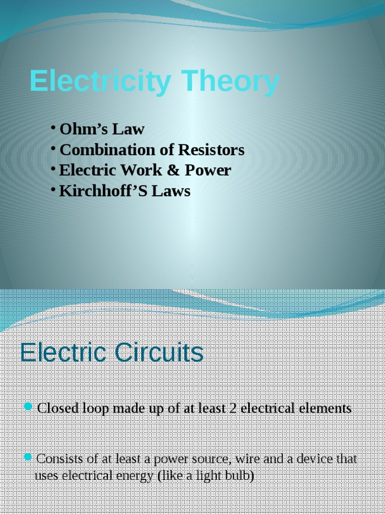 Electricity PPT Presentation Modified | PDF | Series And Parallel ...