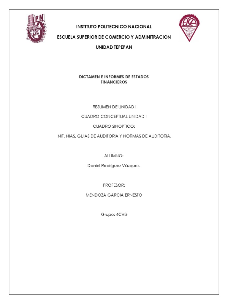 Unidad I | PDF | Auditoría financiera | Contralor