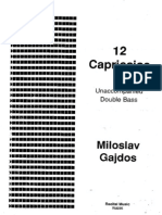 Gajdos - 12 Capricci Per Contrabbasso Solo