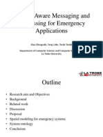 1 Context Aware Messaging and Addressing for Emergency Application