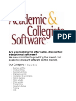 Student Discount Software Academic Collegiate