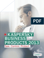 Kaspersky 2013 Business Product Catalogue