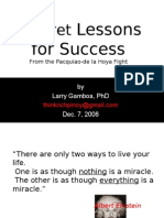 Lessons For Success: Secret