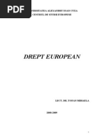 Drept European Curs