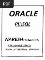 PLSQL Naresh Technologies Manual Notes