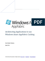 Architecting Applications To Use Windows Azure AppFabric Caching