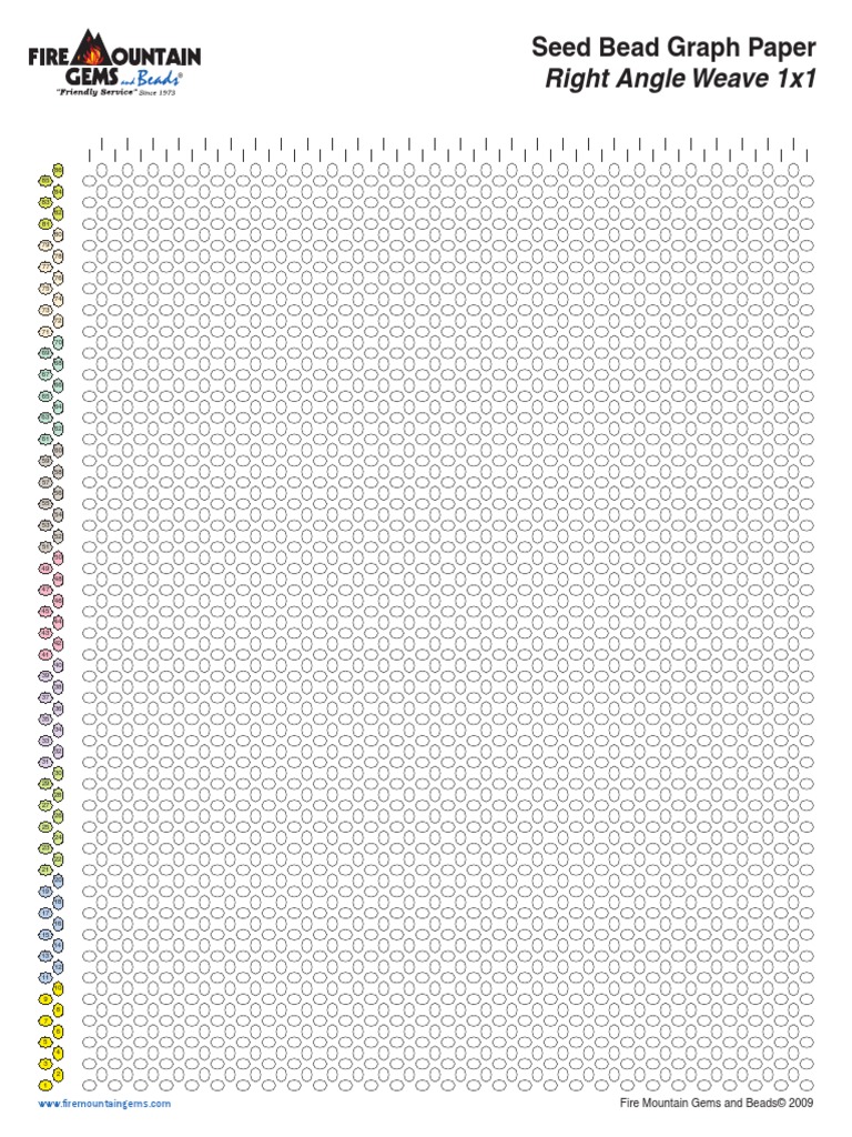 さ*様 Graphpaper GoatSuedeSingleRidersJack 1 bead Right Angle Weave Graph paper, Sova Enterprises
