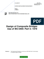 Design of Composite Bridges Use of BS 5400: Part 5: 1979: The Highways Agency BD 16/82