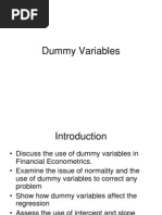 Dummy Variables