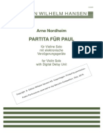 Nordheim Partita Fur Paul
